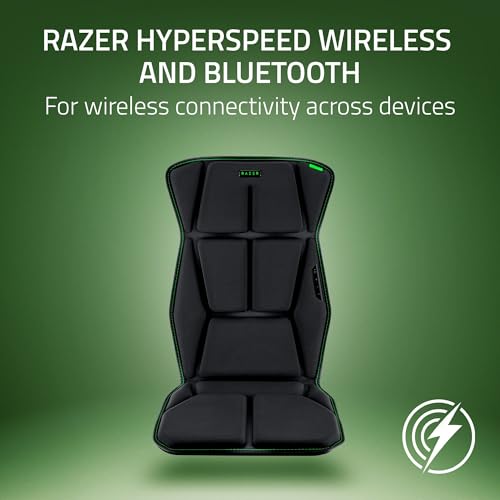 Image of Razer Freyja HD Haptic Gaming Chair Cushion: Multi-Directional Haptics - Haptic EQ Customization Via Synapse - HyperSpeed Wireless & Bluetooth - Adjustable Strap for Universal Fit
