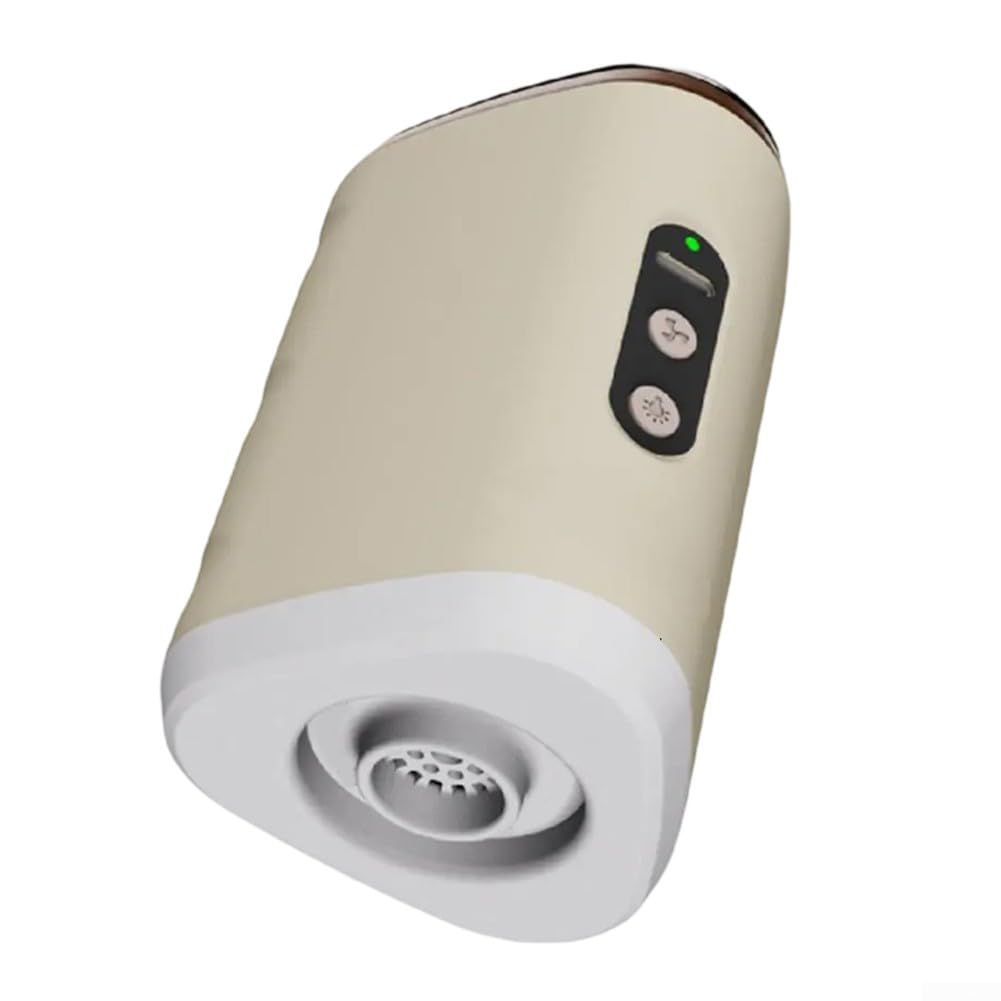 DAZZLEEX Pompe à air rechargeable 2500 mAh avec lumière LED pour camping, matelas gonflable, 4 modes de luminosité, pompe électrique portable, kaki