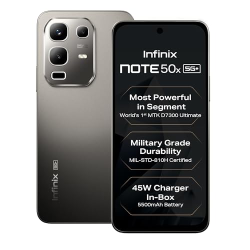 Infinix Note 50x 5G+, Titanium Grey (8GB, 128GB)