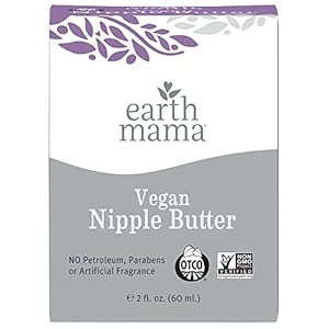 Earth Mama Vegan Nipple Butter | Cruelty-Free Breastfeeding Cream for Nursing Mamas | Lanolin-free 2-Ounce