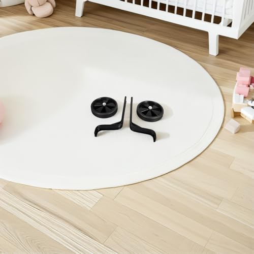 Ruedas auxiliares y estabilizadores para bicicleta, soporte reforzado de 3,0 mm, ruedas silenciosas de entrenamiento de 12-20 pulgadas para bicicletas, accesorios de ciclismo negros para niños miniatura 5