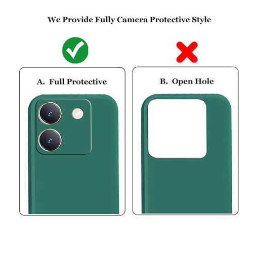 Image of A rtistque Back Cover Case for Vivo Y200 Pro 5G with Camera Protection | Shockproof TPU | Stylish Protective Design | Slim Fit | Ultra Matte | Vivo Y200 Pro 5G Back Cover - Green