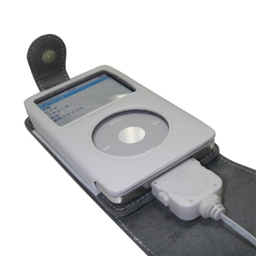 Amazon.co.jp: iPod video 第5世代 30GB用 レザーケース ホワイト