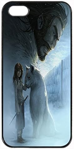 Arya Stark and Nymeria Image Protective Iphone 6 plus 5.5 / Iphone 5 Case Cover Hard Plastic Case for Iphone 6 plus 5.5