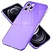 NALIA Claro Cover Neón Compatible con iPhone 12 Pro MAX Funda, Transparente Colorido Silicona Carcasa Protectora Translucido, Delgado Case Resistente Estuche Flexible Cubierta Bumper, Color:Morado