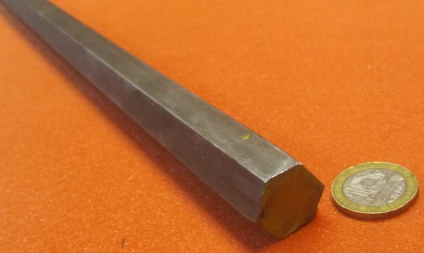 1018 Carbon Steel Hex Rod 0.750" (3/4") Diameter x 3 Foot Length
