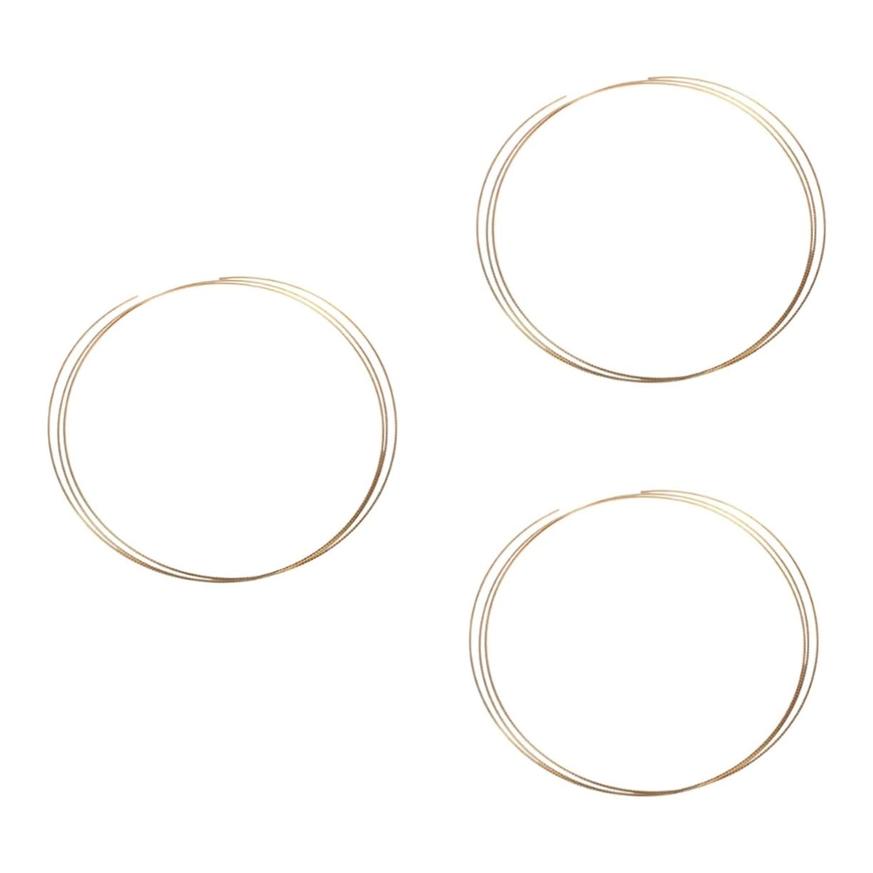 CIMAXIC 3pcs for Box Guitar 8ft 1.5mm Brass Fretwire Mandolin Banjo Compatible