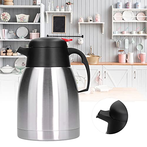 Garrafa térmica de café com isolamento térmico de 1,5 L, garrafa térmica de aço inoxidável para chá,