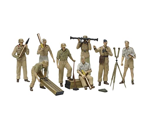 Maquette figurines Tamiya Artilleurs Luftwaffe Afrika Korps en plastique