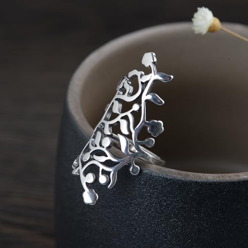 Anillo de plata 925 ajustable que soluciona el problema de tallas 4