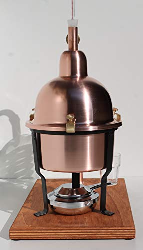 CAFA Alambique en cuivre à chaudière Haute avec Serpentine en Verre soufflé de Bohême - Image 4