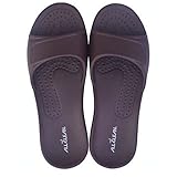ALL CLEAN E.V.A ECO Friendly Ultra-Light Indoor Slides Sandals (Large - Brown)