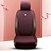 Red Rain Leather Seat Cover Universal Seat Covers with Crown Car Seat Protector Fit Car/Auto/Truck/SUV Wine Red 2/3 Covered (Wine red)
