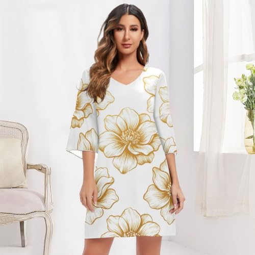 Robe d'été évasée légère pour masquer les rondeurs chic - 6