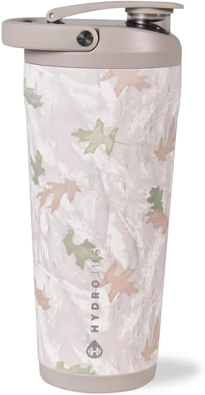 Botella mezcladora de proteínas aislada, 24 oz, mezcla silenciosa, camuflaje