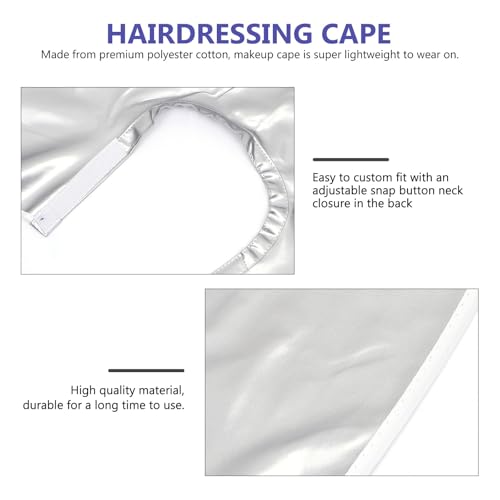 Ganazono Capa Impermeable para Corte de Cabello y Tinte Plateada para Uso Profesional y de Barbería miniatura 3