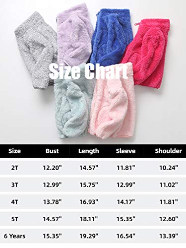 Ichunhua Baby Girls Boys Bear Ears Cozy Fleece Long Sleeve Jacket Sweatshirt Outwear (White,6 Year) #TOP2
