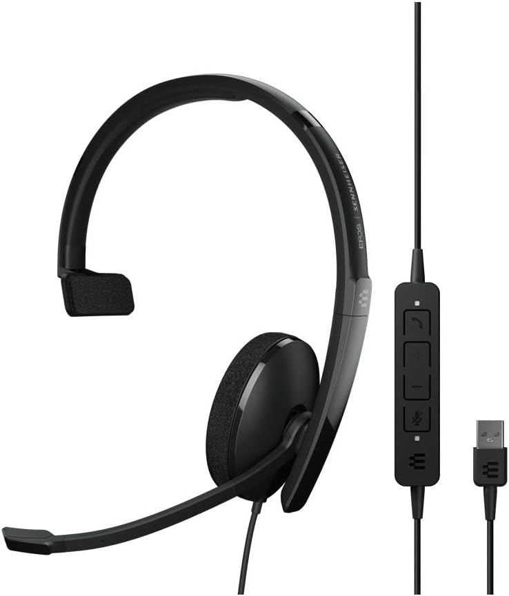 EPOS I SENNHEISER Adapt 130 USB II - Kulaklık - Kulak Üstü - Kablolu - USB - Siyah - UC için Optimize Edildi
