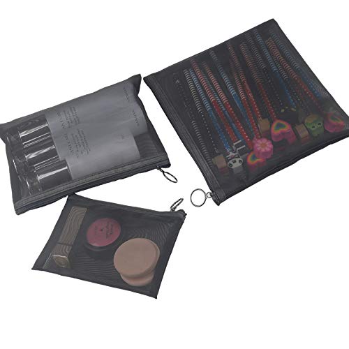 3PCS Small Zipper Bags for Purse, Mini Zippered Pouches for Makeup Cosmetic, Luggage Accessories for Travel