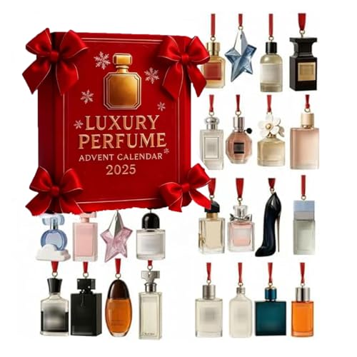 2025 Fragrance Advent Calendar, Acrylic Fragrance Decoration Gift Set, 24-Day Display Set, Unisex, Mini Fragrances Advent Calendar