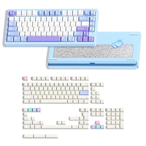 Amazon | WOBKEY Rainy 75 メカニカルキーボード(Pro (ブルー 英字配列