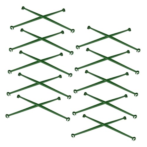 Operitacx 36個トマト用ステークコネクター 支柱対応クリップ 耐候性ガーデン植物サポート クライミング野菜用格子強化接続部品