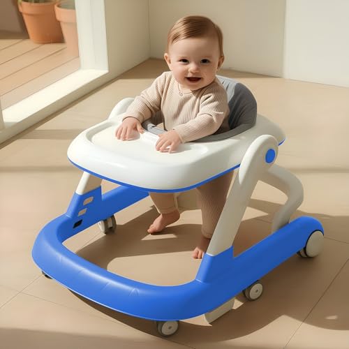 Image of StarAndDaisy Baby Walker for 6-18 Month Baby Boy & Girl /Height Adjustment, Speed Control /Baby Walker for Kids with Safety Wheels and Comfortable Seat (Blue)