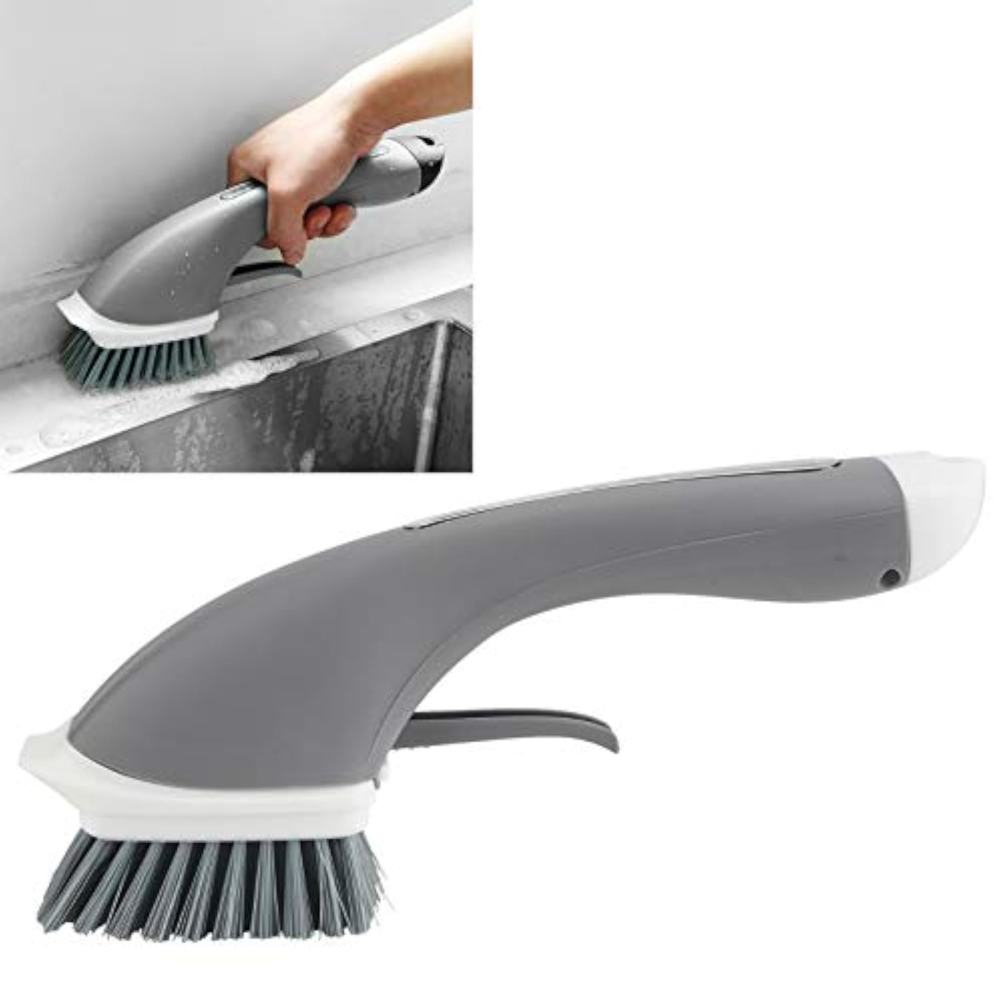 Set of 2 Labor Saving Dish Brushes for Easy Kitchen Cleaning