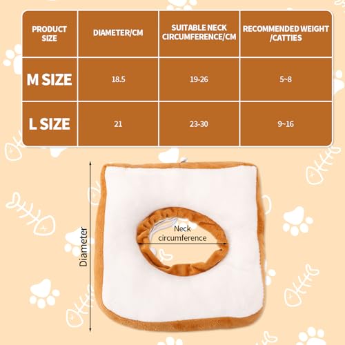 Collar de cono para gatos talla L ajustable y ligero 3