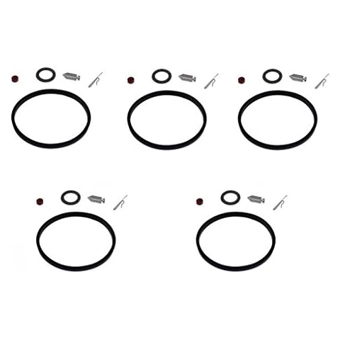 HURI 5 Carburetor Carb Needle Seat Bowl Gasket Rebuild Repair Kit for Tecumseh 631021 631021B 631021A v40 V50 v60 VM80 H30 VM100 HMSK HSSK LH LV OH195 OHH OHM120 Husqvarna lr12 lt1538 lt120 lth120 lth Cover