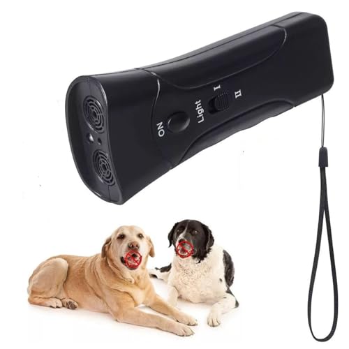 Keevel Ultrasonic Dual Head Pet Trainer - Handheld Dog Training Aid for Daily Use (Battery not Included)