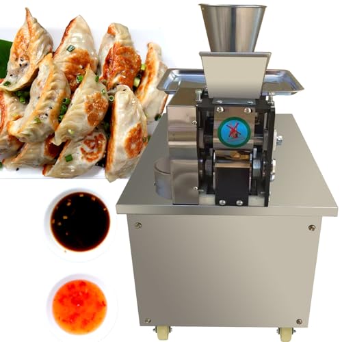 TXMACHINE® automatic dumpling machine 2.5KW dough speed adjusted pierogi/empanada/Spring roll/samosa maker machine custom dumpling weight (0.154 LB, 110V)