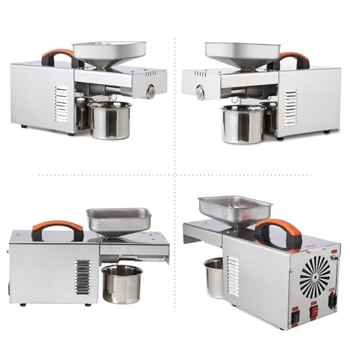 MilleLoom 900W Oil Press Machine, Automatic Cold& Hot Electric Oil Press Extractor, 304 Food Stainless Steel,Ideal for Pressing Peanut, Sesame Seeds, Walnut, Almond, Pumpkin, Rapeseed by MilleLoom - Image 3