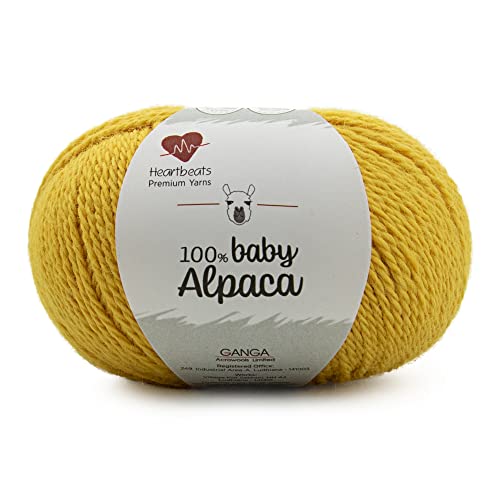 Image of Baby Alpaca, is Pure 100% Baby Alpaca Fibre. Oekotex Class 1 Certified. Pack of 2 Balls - 50gm Each Shade no - BAC11