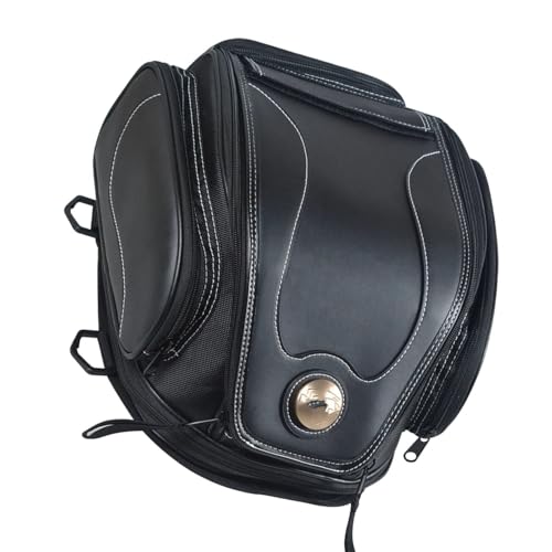 Bolsa de moto universal impermeable para la parte trasera y almacenamiento multifuncional