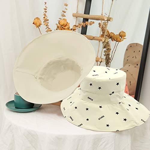 Image of PALAY Bucket Hat for Women, Breathable Wide Brim Sun Hats for Womens, Reversible Cotton Prints Hat for Daily Activities, Travel, Camping