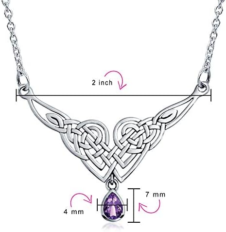 Bling Jewelry Buona fortuna amicizia cuore Trinità irlandese amore nodo