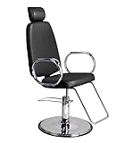 AmeriCan Goods Professional Dental Patient Exam & X-Ray Chair Deluxe Quality 360° Swivel, Adjustable & Removable Headrest Stool (Black)