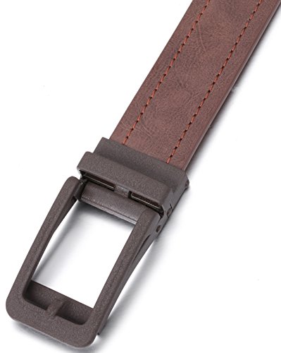 Image of Marino Men's Comfort Click Ratchet Belt Casual Leather Belt for Men - Automatic Linxx Buckle, 1 3 /8 inch Wide - Elegant Gift Box