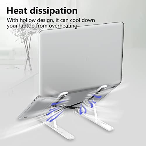 Image of Ritsila Adjustable Laptop Stand, Portable Aluminum Computer Stand Laptop Holder for Desk, Foldable Ventilated Cooling Notebook Stand for MacBook Pro /Air, HP, Lenovo, Sony, Dell, More 10-15.6 inch Laptops