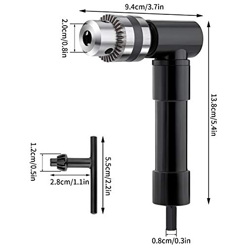 Perceuse à angle droit avec clé pour perçage stable 90°