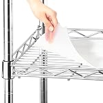 Frienda Set of 10 Wire Shelf Liner 18 x 48 Inch Heavy Duty Shelf Liners Packed Flat for Wire Shelving, Waterproof Non Adhesive Plastic Mat for Metal Rack Kitchen Shelves, Shoe Rack