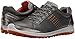ECCO Men's Biom Hybrid 2 Golf Shoe, Dark Shadow/Orange, 44 EU/10-10.5 M US