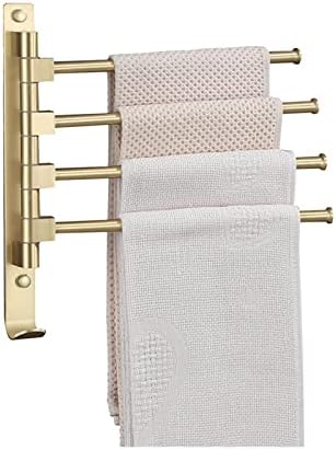 FMURY Bathroom Towel with Hook Aluminum Mounted Swivel Swing Arm Towel Holder Bathroom Accessories image 2