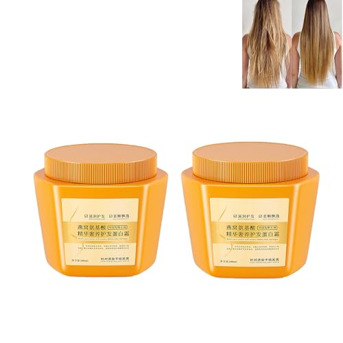 Acides aminés Deluxe Crème nutritive protéinée pour les cheveux, nid d'oiseau acides aminés super luxueux, essence d'acides aminés de luxe, crème nourrissante de protéines capillaires, cheveux crépus