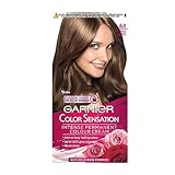 Garnier Color Sensation Brown Hair Dye Permanent 6.0 Precious Light Brown (Packaging may vary)