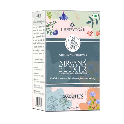 Image of Golden Tips Tea Herbyoga Nirvana Elixir Herbal Infusion Tea 100g | Natural Wellness for Relaxation, Refreshment & Mindful Living