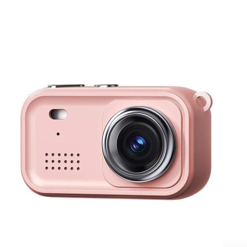 Caméscopes de poche compacts 1080p rose, écran rabattable anti-flou et flash pour voyage