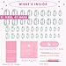 Olive & June Instant Mani Press-On Nails | (Glue) Extra Short, Round 42 Fake Nails, 21 Sizes | Non-Toxic, Long-Lasting Recycled Materials Realistic Salon-Quality at Home | Sheer Lavender Shimmer