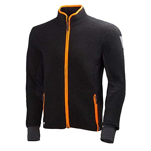 Helly Hansen Workwear Fleecejacka Mjolnir jacka fiberpäls arbetsjacka, XL, svart, 72270